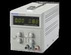 0-30V,0-5A雙路可調，單路 5V/3A 固定輸出,過流保護功能,恒壓、恒流、低紋波噪聲、低漂移,兩路通過開關在機器內部自動連接成串并聯(lián)模式，無需外部連線雙色四 LED 數(shù)字顯示電壓、電流. 
