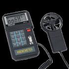 AVM-05 測溫度 /風速/風量計.風量 (CFM,CMM).瞬間,平均、 2/3最大風量測量.風速 m/s,ft/min,knots,Km/hr,mph.LCD雙顯示 .  溫度測量℃ / ℉ 切換 .準確性 :± 3% ± 0.1dgts 


