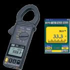 TES-3063交流、直流功率鉤表.4000筆連續(xù)紀錄，25筆單筆紀錄,有效功率(KW)/視在功率(KVA)/功率因素(PF)測量,最小值/最大值鎖定功能,峰值鎖定功能,LCD雙顯示∶KW + PF, KVA + PF, V+A,LCD雙顯示∶A + HZ, V + HZ 

