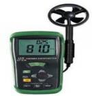 風(fēng)速儀DT-618  31/2數(shù)字液晶顯示屏，量程：0.3-45.0m/s；分辯率：0.1，準(zhǔn)確率：3%，單位可以轉(zhuǎn)換：m/s；Knots；Km/Hr；溫度范圍：0～60℃；分辨率：0.1；精確度：±2℃

