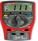 UT50D 數(shù)字萬(wàn)用表 直流電壓:200mV-1000V;交流電壓:2V-750V;直流電流:20mA-20A;交流電流:20mA-20A;電阻:200W-20MW;電容:20nF-100mF;電感:2mH-20H
 

