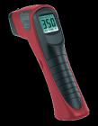非接觸式精確測溫，內(nèi)置式激光瞄準(zhǔn)器
自動數(shù)據(jù)保持及自動關(guān)機(15秒鐘后自動關(guān)機)
距離與目標(biāo)尺寸比為D:S=10:1
白色背光液晶顯示屏
分辨率：1°C(2°F)，可選擇°C/°F
過載顯示：--0L--
量程：-25~400°C(-13~752°F)
采樣率：0.5秒
發(fā)射率：0.95 
光譜反應(yīng)：8~14μm
電 源：單個9V電池
測量精度：-25~400°C，±(2%+1°C)
　　　　　-13~752°F，±(2%+1°F)
操作溫度：-10~40°C(14~104°F)
相對濕度：10~80%RH
 
