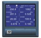 VX5000R 12路萬(wàn)能輸入藍(lán)屏無(wú)紙記錄儀，可輸入標(biāo)準(zhǔn)電流、標(biāo)準(zhǔn)電壓、頻率、毫伏、熱電偶、熱電阻等信號(hào)。具有傳感器隔離配電輸出、繼電器報(bào)警輸出、變送輸出、流量積算、溫壓補(bǔ)償、歷史數(shù)據(jù)轉(zhuǎn)存、打印以及遠(yuǎn)程通訊功能。
