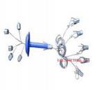 技術(shù)特征： 
(1)測量方式：反光彩色顯示
(2)測量點數(shù)（個）：2，（3）
(3)最大量程（mm）：200 
(4)讀數(shù)精度（mm）：1
(5)安裝錨孔直徑（mm）：28～33